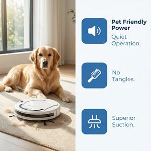 Robot Aspirador Inteligente con Función de Fregado, 1000-1499Pa de Succión, Control por Aplicación, Herramienta Esencial de Limpieza para el Hogar - Product Image 2