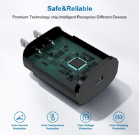 Chargeur de type C Lot de 2 chargeurs muraux USB 25W PD Bloc de charge super rapide Câble de téléphone Android de 6 pieds pour Samsung Galaxy