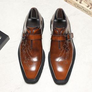 Zapatos Oxford Italianos de Lujo, Hechos a Mano, de Alta Gama, para Caballero, de Cuero, con Diseño Tallado, para Boda - Product Image 2