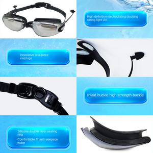 Venta superior Racing Gafas de natación impermeables para adultos con tapón para los oídos - Product Image 2