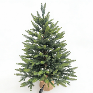 <span class=keywords><strong>Petit</strong></span> sapin de Noël de table de luxe pré-éclairé <span class=keywords><strong>en</strong></span> PE avec 50 lumières LED, de haute qualité, écologique et pliable pour la décoration de la maison pendant les fêtes - Product Image 2