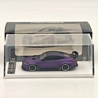 SW M4 G82 2ème Génération Widebody Modifié Toit en Carbone Perforé Violet Modèle de Voiture en Alliage 1:64 Édition Présentoir