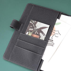 LABON-Cuaderno Retro de tela, agenda, cubierta de diario, A5, A6, planificador, línea de cuadrícula en blanco, cuaderno con borla de papel - Product Image 4