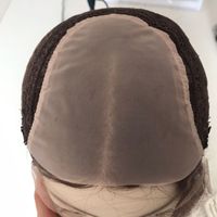Perruque Femme Gracieuse Blanc et Gris Blond Cendré Big Wave Court Bob Cuticule Brute Cheveux Humains Alignés HD Lace Front Perruques