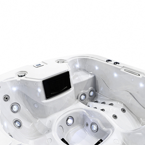Alta calidad de encargo 42 jets Puerta de acrílico spa <span class=keywords><strong>jacuzzi</strong></span> <span class=keywords><strong>con</strong></span> tumbona - Product Image 3