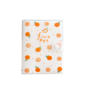 Cahier de dessin animé de fruits frais A5 écologique avec mignon série Pet personnalisé pp couverture couleur PVC main livre bouton pour cadeau - Product Image 4