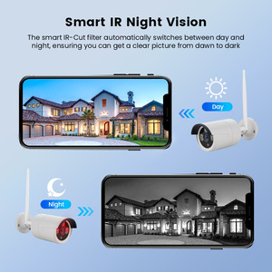 ระบบ<span class=keywords><strong>กล้อง</strong></span><span class=keywords><strong>วงจรปิด</strong></span>ไร้สาย HD 1080p <span class=keywords><strong>ระยะ</strong></span>ไกล <span class=keywords><strong>100</strong></span> <span class=keywords><strong>เมตร</strong></span> H.264 <span class=keywords><strong>กล้อง</strong></span> Wifi มองเห็นในเวลากลางคืน กันน้ำ IR CMOS สำหรับใช้งานภายในและภายนอกอาคาร พร้อม NVR - Product Image 4