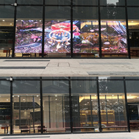 Pushunled sıcak satış şeffaf LED ekran perakende mağaza kullanımı için Ultra yüksek kontrast arapça Video Premium Panel De Led