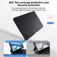 Nuevo Estuche con Teclado de Conexión Directa para iPad con Panel Táctil Extra Grande, Compatible con iPad Pro 11 pulgadas M4/M5, Teclado ABS RGB