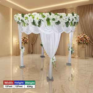 ผ้าซาตินลาย Bliss Mandap ไข่มุกที่เงียบสงบเทียม - Product Image 3