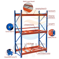 Solution de rayonnage industriel sur mesure avec plancher grillagé, rayonnage de stockage en acier robuste, fabricant OEM