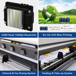 Nueva Impresora de Tinta Ecosolvente de 8 pies (180 cm) para Lonas, Máquina para Imprimir Pancartas y Calcomanías de Vinilo para Autos - Product Image 2