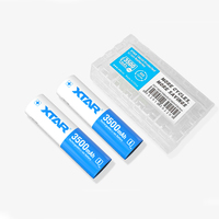 Prix de gros XTAR Batterie rechargeable Li-ion 18650 3500 mAh 3,7 V 10A Batterie lithium-ion 18650 Pile lithium 3,7 V 3500 mAh