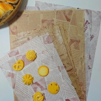 Papier d'emballage pour gâteaux, hamburgers et sandwichs, écologique, imprimé sur mesure, résistant à la graisse, résistant à la chaleur, biodégradable, de qualité alimentaire