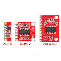 Carte amplificateur de puissance numérique Oep32w module mono classe D 12V batterie lithium sonore haute puissance différentiel 7.2/8.4v