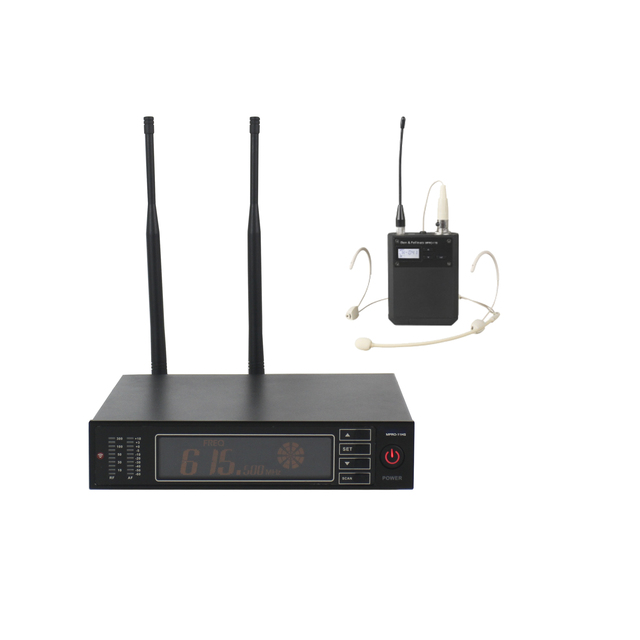 T Professional UHF Wireless Dynamic Headset Belt-pack Microphone for Church Speech Studio Singing Recording Microphone
