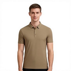 Camiseta Deportiva Personalizada para Hombre, Camiseta de Golf, Camisetas Deportivas Casuales, Transpirables, de Nailon y Elastano para el Cuello, 220 g, Deportiva, Lisa - Product Image 3