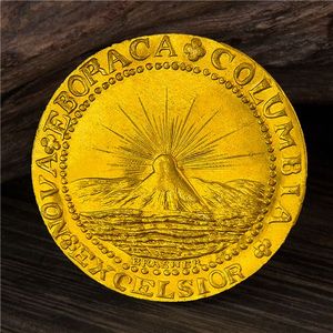 Pin Coleccionable de Navidad de Perú, Machu Picchu, Moneda Chapada en Oro, las Siete Maravillas del Mundo, Regalo Creativo, Moneda Conmemorativa - Product Image 1