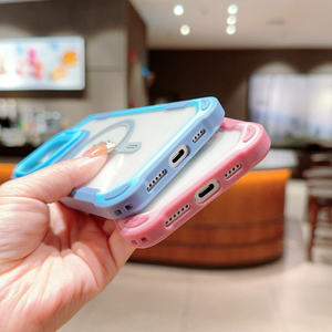 Custodia per telefono cellulare di lusso antiurto per armatura magnetica trasparente per <span class=keywords><strong>iPhone</strong></span> 16 15 14 <span class=keywords><strong>13</strong></span> <span class=keywords><strong>Pro</strong></span> Max <span class=keywords><strong>con</strong></span> supporto per <span class=keywords><strong>fotocamera</strong></span> - Product Image 5