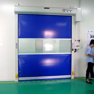 Food Factory Automatic Rapid Roller Shutter Door Pvc Fast Gate/Rapid Speed PVC Plastic Fast Rolling Door