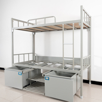 Lit pliant en fer moderne pour chambre à coucher, en acier métallique