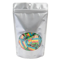 Sachets refermables en aluminium avec fenêtre transparente pour l'emballage alimentaire de noix, fruits secs et snacks