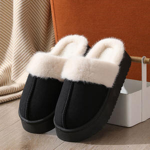 Pantuflas de Algodón para Interiores, Estilo Invierno-Primavera, Suela Gruesa, Cómodas y Cálidas para Parejas, Suaves para Damas - Product Image 5