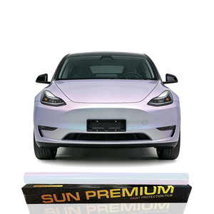 <span class=keywords><strong>Film</strong></span> de changement de couleur de véhicule argenté magique violet, haute résistance et résistant aux déchirures, brillance de rêve - Product Image 1