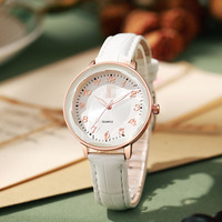Nouvelle montre pour femme simple et tout-en-un avec bracelet fin et grand cadran, montre à quartz pour femme