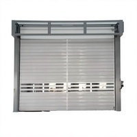 Portes de sécurité isolées thermiquement, automatiques, en alliage d'aluminium, volets roulants rapides, porte industrielle enroulable en spirale