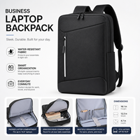 Sac à dos professionnel pour ordinateur portable, grande capacité, sac à dos étudiant, sac à dos imperméable pour ordinateur portable