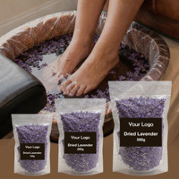 Pedicure Spa Premium Rendaman Kaki Bunga Lavender Kering Label Pribadi