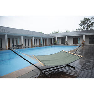 स्टील गार्डन स्विंग चेयर लटका हुआ हैममॉक स्टैंड गर्मियों में त्वरित सूखा सूखा गार्डन हैममॉक आउटडोर कैंपिंग - Product Image 3