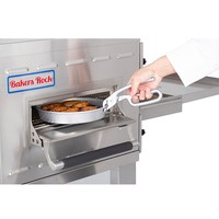 Horno de Túnel para Pizza de 20 Pulgadas de Ancho para Cocina Comercial, con Ventana Abrible y Transportador Apilable para Pizzería, Nuevo