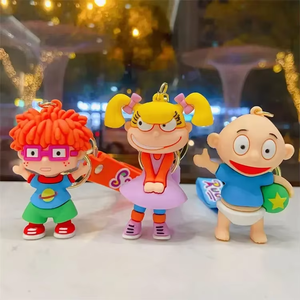 Anime <span class=keywords><strong>Rugrats</strong></span> llavero logotipo personalizado personaje de TV silicona PVC llavero Lindo bolso colgante regalo para fanáticos adultos - Product Image 1