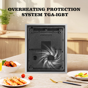 Cocina de inducción eléctrica de control táctil de vidrio templado de 1500W a bajo precio del fabricante para uso doméstico Función Hotpot - Product Image 3