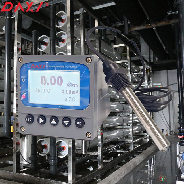 Industrial Online Conductivity Meter Sensor Transmitter for RO Water Treatment System High Precision Digital Monitoring