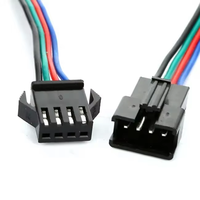 Connecteur LED Wavelink 2, 3, 4, 5, 6 broches, mâle/femelle, RGB, JST, avec câble pour bandes LED