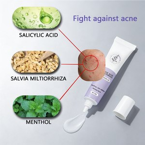 Crème anti-acné à <span class=keywords><strong>l</strong></span>'<span class=keywords><strong>acide</strong></span> <span class=keywords><strong>salicylique</strong></span>, réduit les boutons et les points noirs, anti-rougeurs, gel éliminateur <span class=keywords><strong>de</strong></span> cicatrices et <span class=keywords><strong>de</strong></span> taches, resserre les pores pour une peau lisse - Product Image 2