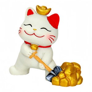Figura Decorativa de Gato de la Suerte para Cabina de Camión, de Alta Calidad, 5.7cm*2.5cm*4.6cm, Varios Estilos Disponibles - Product Image 2