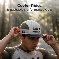 Casquette de cyclisme personnalisée Ripstop 5 panneaux, casquette de course respirante en maille à séchage rapide, chapeau de sport ajustable, Gorras Personalizadas pour l'extérieur
