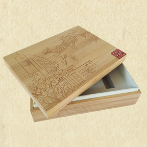 Caja de Té de Bambú Rectangular de 5mm, Caja de Regalo Hecha a Mano con Diseño Personalizado para Almacenamiento de Té - Product Image 4