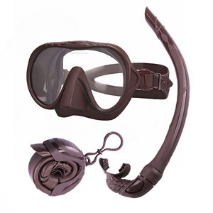 Set Snorkel Profesional Anti-Kabut Custom Aloma, Perlengkapan Menyelam, Peralatan Snorkeling, Masker Menyelam Tanpa Bingkai untuk Freediving - Product Image 3
