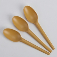 Ensemble de couverts jetables en CPLA pour le camping, avec cuillère, fourchette et couteau, pour les mariages et l'utilisation en cuisine