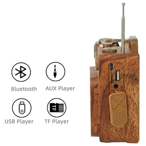 Portable Wireless <b>Speaker</b> V5.1 Powerful Bass Outdoor Radio Retro Design - Product Image 4