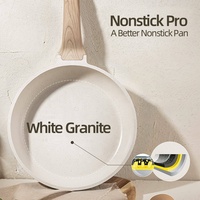 Ensemble de 14 ustensiles de cuisine classiques en aluminium antiadhésif effet granit blanc, sans PFOS ni PFOA, compatibles four et lave-vaisselle, durables, à fond induction, pour la maison
