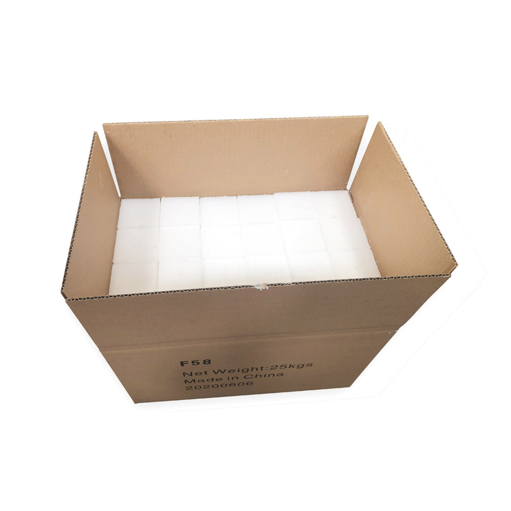 wholesale candle making raw material 25kg carton 58-60 fully refined paraffin wax