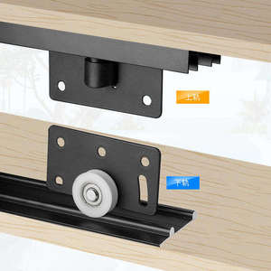 Sistema de Rieles Deslizantes Inferiores de Doble Vía de Aleación de Zinc Moderno, Cierre Suave y Silencioso para Armarios de Cocina, Dormitorios, Baños - Product Image 5