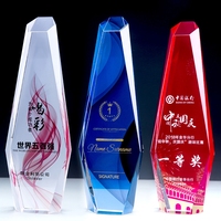 Trophée personnalisé en cristal K9 avec plaque laser, thème ange, style nautique, petit format, pour récompense d'employé, cadeau d'entreprise