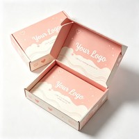Boîtes en carton ondulé imprimées sur mesure, biodégradables, emballages d'expédition en gros pour vêtements, chapeaux, sous-vêtements, vêtements